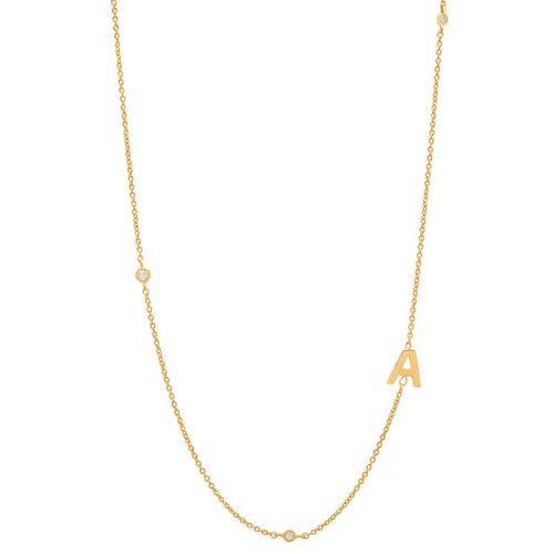 Titanstahl Halskette, mit Verlängerungskettchen von 5cm, verschiedene Muster für Wahl & Micro pave Zirkonia & für Frau, goldfarben, Länge:40 cm, verkauft von PC