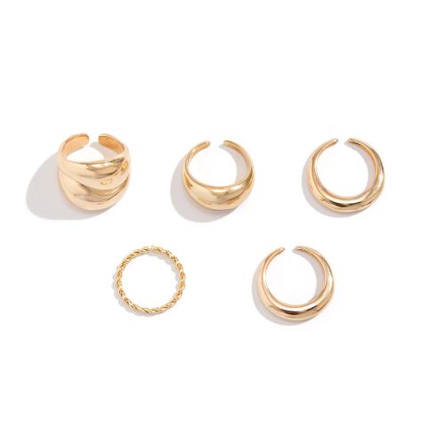 Cink ötvözet Ring Set, galvanizált, különböző stílusokat a választás & a nő, Által értékesített Set