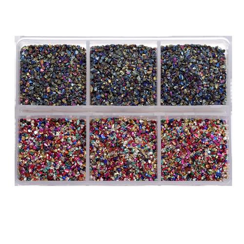 Fashion Glass Beads, DIY, more colors for choice, 80x55x15mm, Sold By Box