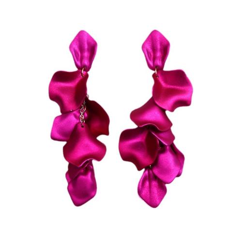 Boucle d'oreille bijoux acrylique, peinture, bijoux de mode & pour femme, plus de couleurs à choisir, 125x25mm, Vendu par paire