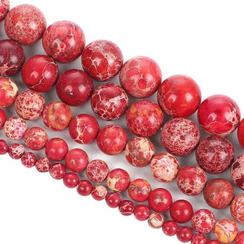 Gemstone Jewelry Beads, Impression Jasper, Round, fashion jewelry & DIY & different size for choice, more colors for choice, Sold Per Approx 38 cm Strand