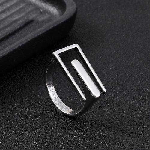 Stainless Steel Finger Ring, 304 Stainless Steel, fashion jewelry & Unisex, more colors for choice, US Ring Size:9, Sold By PC