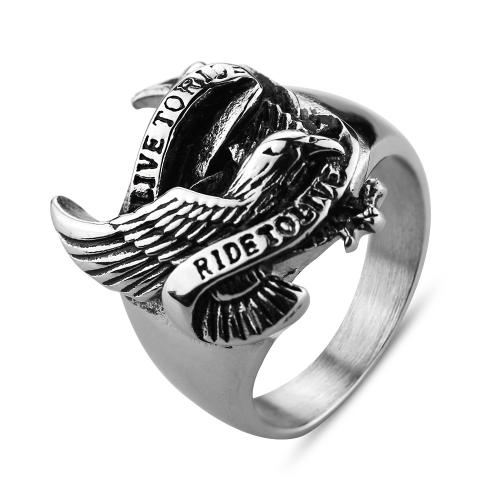 Other Ring for Men, Titanium Steel, Eagle, anoint, fashion jewelry & different size for choice & for man, Sold By PC