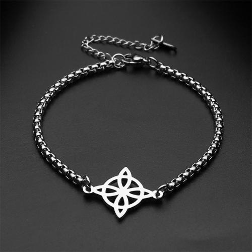 Stainless Steel Jewelry Bracelet 304 Stainless Steel with 5cm extender chain fashion jewelry & Unisex original color Length Approx 35 cm Sold By PC