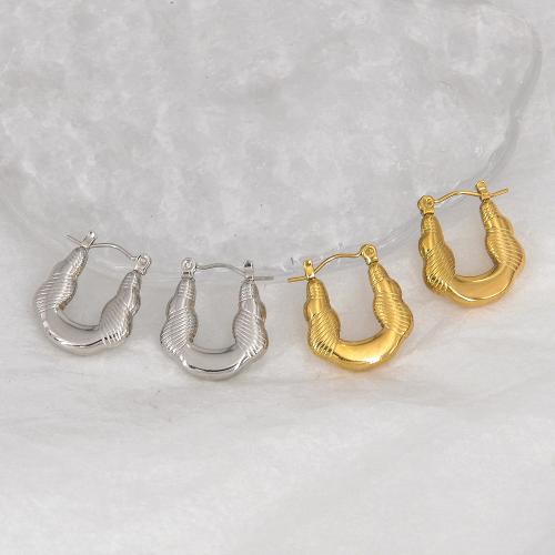 Rustfrit stål Lever Tilbage Earring, 304 rustfrit stål, mode smykker & for kvinde, flere farver til valg, 22x19mm, Solgt af par