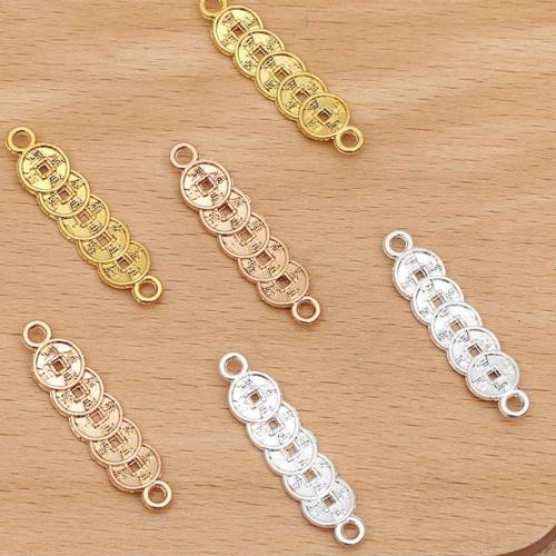 Tibetan Style Connector, plated, DIY & 1/1 loop, more colors for choice, nickel, lead & cadmium free, 36x8mm, 100PCs/Bag, Sold By Bag