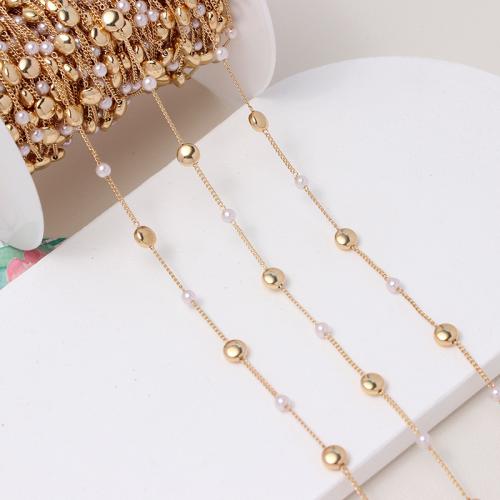 Brass Beading Chains gold color plated DIY nickel lead & cadmium free 0. Sold By Spool