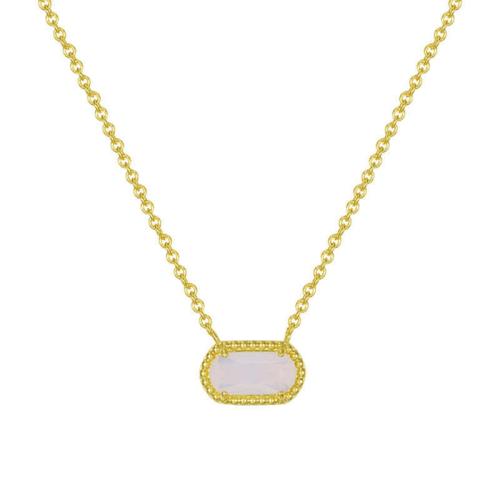 Cubic Zircon Micro Pave Brass Necklace, plated, micro pave cubic zirconia & for woman, more colors for choice, Length:Approx 41-50 cm, Sold By PC