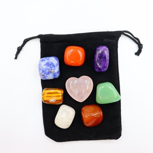Модные украшения, Природный камень, с упаковочной сумкой & разные стили для выбора, Много цветов для выбора, about 20-30mm, продается указан