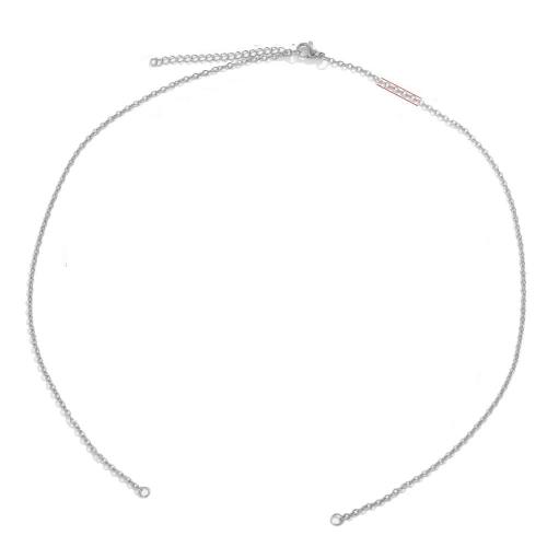 Stainless Steel Necklace Chain, 304 Stainless Steel, different length for choice & DIY & different size for choice, more colors for choice, 5Strands/Bag, Sold By Bag