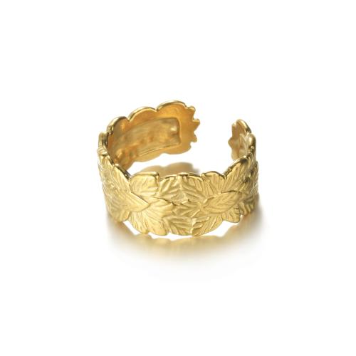 Ring Finger ze stali nierdzewnej, Stal nierdzewna 304, biżuteria moda & dla kobiety, złoty, sprzedane przez PC