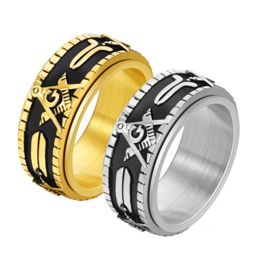 Эмаль Нержавеющая сталь палец кольцо, Нержавеющая сталь 304, Мужская & разный размер для выбора & эмаль, Много цветов для выбора, продается PC