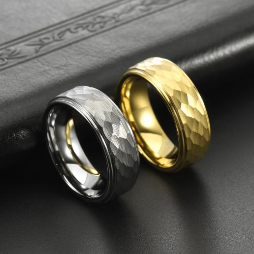 Tungsten ocelový kroužek pro muže, Wolframu ocelové, lesklý, módní šperky & různé velikosti pro výběr, více barev na výběr, width 8mm, Prodáno By PC