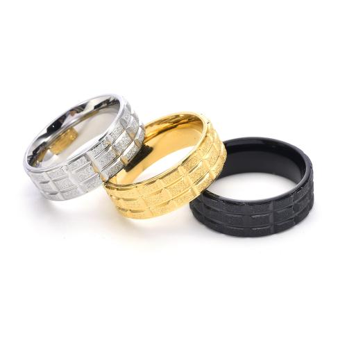Stainless Steel Finger Ring 304 Stainless Steel polished fashion jewelry & for man width 8mm Sold By PC