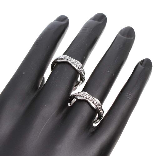 Stainless Steel Finger Ring, 304 Stainless Steel, Bowknot, plated, fashion jewelry, more colors for choice, Box size: 19x13x35cm, ring size: 8mm, ring ring number mixed 17-21, 36PCs/Box, Sold By Box