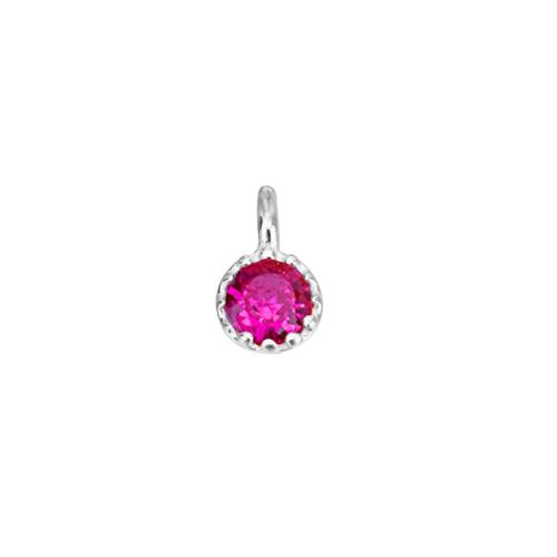Cubic Zirconia Micro Pave 925 Sterling Silver Pendant, DIY & micro pave cubic zirconia, more colors for choice, Sold By PC