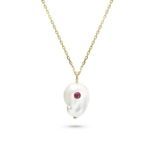 Titanstahl Halskette, mit Kunststoff Perlen, mit Verlängerungskettchen von 5cm, Micro pave Zirkonia & für Frau, keine, Länge 45 cm, verkauft von PC