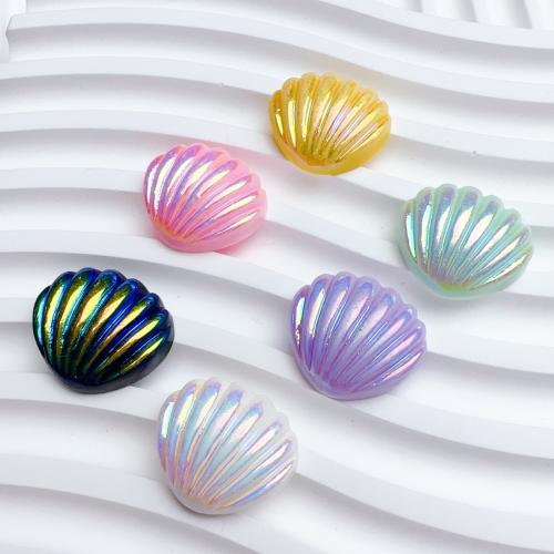 Mobile Phone DIY Decoration, Resin, Shell, epoxy gel, more colors for choice, 19x21mm, 5PCs/Bag, Sold By Bag