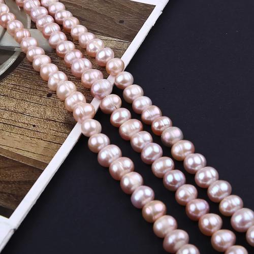 Cultured Potato Freshwater Pearl Beads fashion jewelry & DIY purple Length about 8-9mm Sold Per Approx 38 cm Strand
