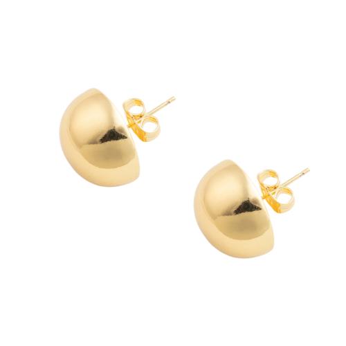 Brass Stud Earring, fashion jewelry & for woman, 17.50x21x17.50mm, Sold By Pair