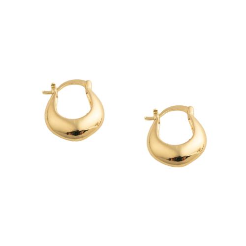 Messing Spring hoop oorbellen, mode sieraden & voor vrouw, 24.50x6x19.50mm, Verkocht door pair