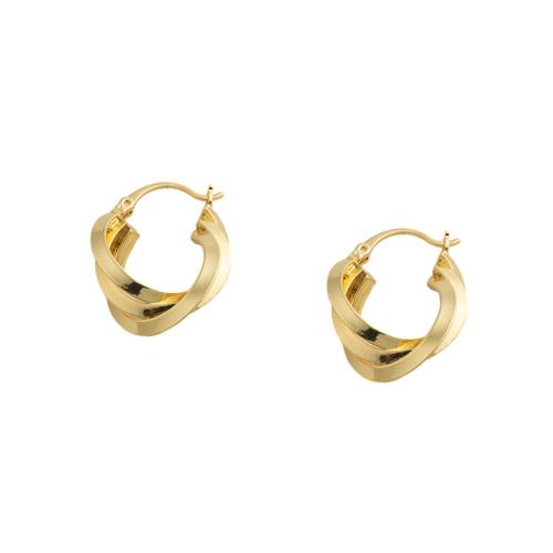 Messing Spring hoop oorbellen, mode sieraden & voor vrouw, 27x7.50x21mm, Verkocht door pair