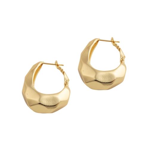 Messing Spring hoop oorbellen, mode sieraden & voor vrouw, 34.50x11x26.50mm, Verkocht door pair