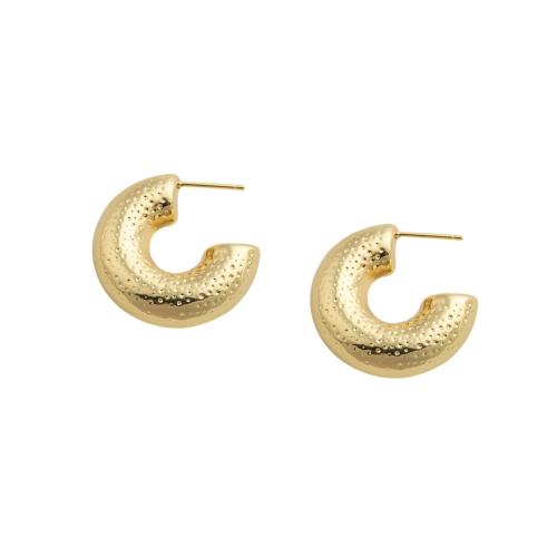 Brass Stud Earring, fashion jewelry & for woman, more colors for choice, 30x9.50x30mm, Sold By Pair