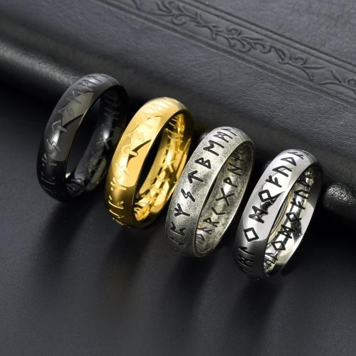 Edelstahl Ringe, 304 Edelstahl, poliert, Modeschmuck & unisex & verschiedene Größen vorhanden, keine, width 6mm, verkauft von PC