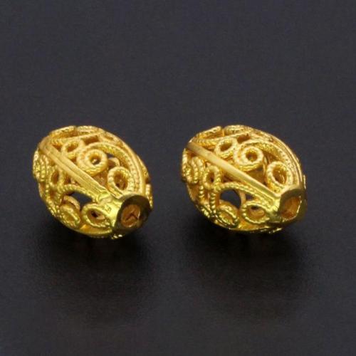 Brass Jewelry Beads, gold color plated, DIY & hollow, nickel, lead & cadmium free, Sold By PC