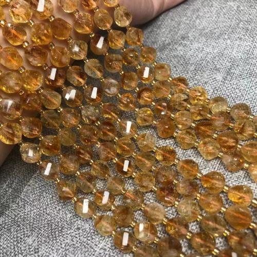 Natural Citrine Beads polished DIY & faceted & twist yellow Sold Per Approx 38-40 cm Strand