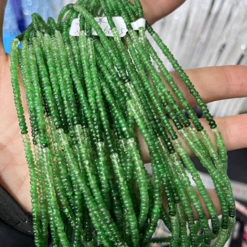 Gemstone Jewelry Beads, Tsavorite, polished, gradient color & DIY & different size for choice, olive green, Sold Per Approx 40 cm Strand
