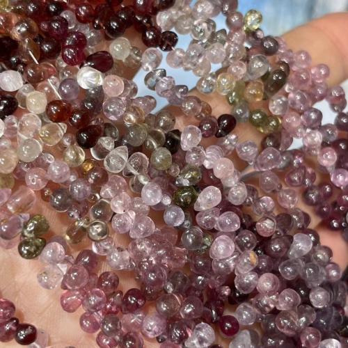 Χάντρες Κοσμήματα πολύτιμος λίθος, SPINEL, Teardrop, γυαλισμένο, DIY, ροζ, 3.80x5mm, Sold Per Περίπου 38 cm Strand