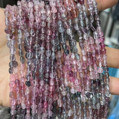Perles bijoux en pierres gemmes, Spinelle, pepite, poli, DIY, rose, 4mm, Vendu par Environ 36 cm brin