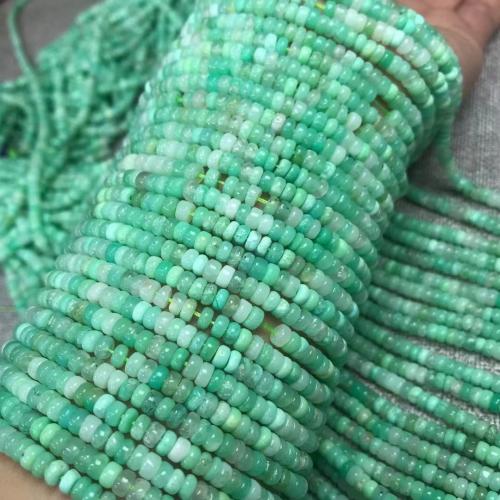 Natural Jade Beads, Australia Jade, polished, DIY, light green, 2x4mm, Sold Per Approx 38-40 cm Strand