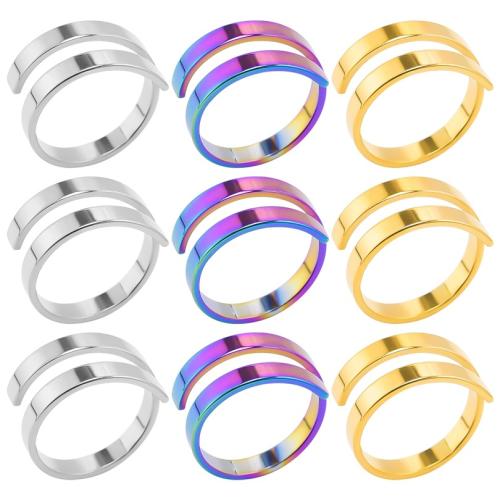 Vinger Ring in edelstaal, 304 roestvrij staal, Blad, mode sieraden & uniseks, meer kleuren voor de keuze, Maat:8, Verkocht door PC