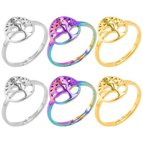 Prst prsten z nerezové oceli, 304 Stainless Steel, Flat Round, módní šperky & unisex & dutý, více barev na výběr, Velikost:8, Prodáno By PC