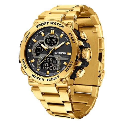 Men Wrist Watch Acrylic with Zinc Alloy Life water resistant & fashion jewelry & Chinese movement & multifunctional & for man Length Approx 33 cm Sold By PC