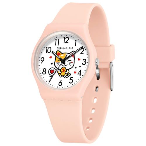 Fashion Children Watch Acrylic with TPU Life water resistant & fashion jewelry & Unisex & japanese movement Length Approx 24 cm Sold By PC