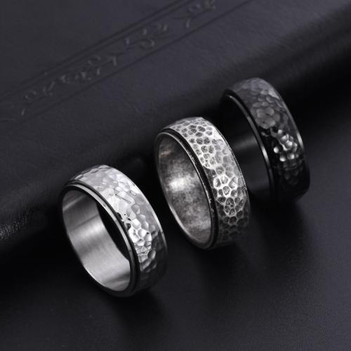 Stainless Steel Finger Ring, 304 Stainless Steel, polished, fashion jewelry & different size for choice & for man, more colors for choice, width 8mm, Sold By PC