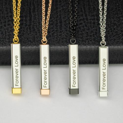 Stainless Steel Jewelry Necklace 304 Stainless Steel plated retractable & Customized Length 45 cm Sold By PC