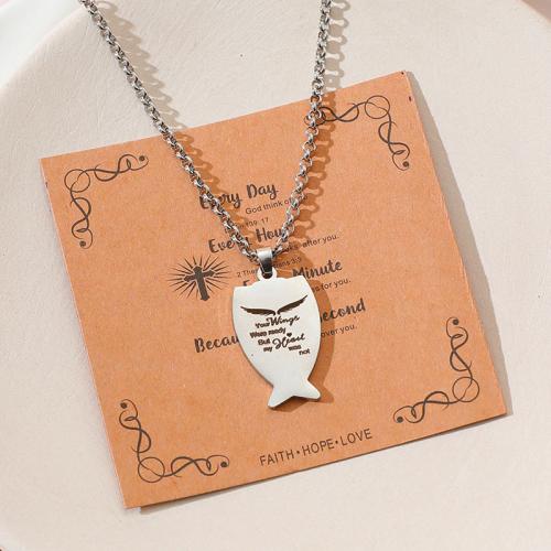 Stainless Steel Jewelry Necklace 304 Stainless Steel polished for woman silver color Sold By PC
