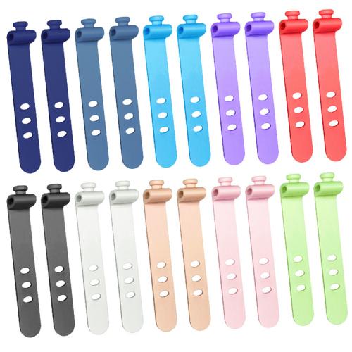 Silicone Slitless Cable Winder, durable & 3-hole, more colors for choice, Sold By PC