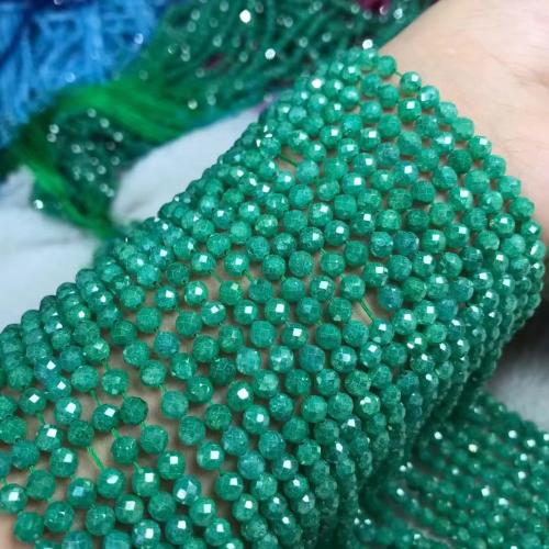 Perles bijoux en pierres gemmes, zircon cubique, Football, poli, DIY & facettes, plus de couleurs à choisir, 4mm, Vendu par Environ 38-40 cm brin