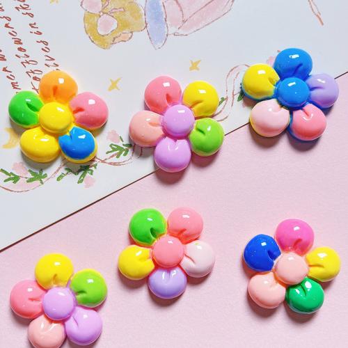 Mobile Phone DIY Decoration, Resin, Flower, more colors for choice, 10PCs/Bag, Sold By Bag