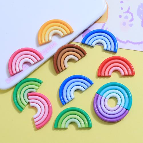 Mobile Phone DIY Decoration Resin Rainbow enamel Sold By PC