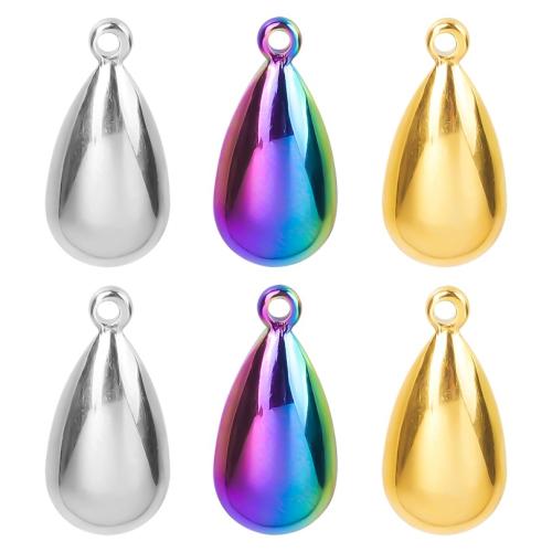Stainless Steel Pendants 304 Stainless Steel Teardrop Vacuum Ion Plating fashion jewelry & DIY Sold By PC