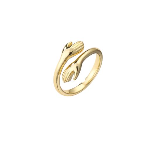Brass δάχτυλο του δακτυλίου, Ορείχαλκος, κοσμήματα μόδας & για τη γυναίκα, περισσότερα χρώματα για την επιλογή, Μέγεθος:7, Sold Με PC