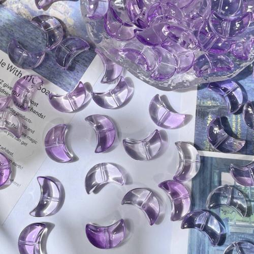 Abalorios de Cristal Murano hecho a mano, Cristal de murano, Luna, Bricolaje, más colores para la opción, 12x17mm, 50PCs/Bolsa, Vendido por Bolsa