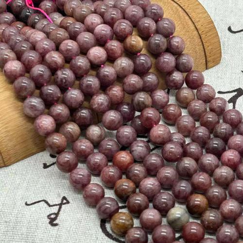 Natürlicher Quarz Perlen Schmuck, Strawberry Quartz, rund, poliert, Modeschmuck & DIY & verschiedene Größen vorhanden, gemischte Farben, verkauft per ca. 35-40 cm Strang